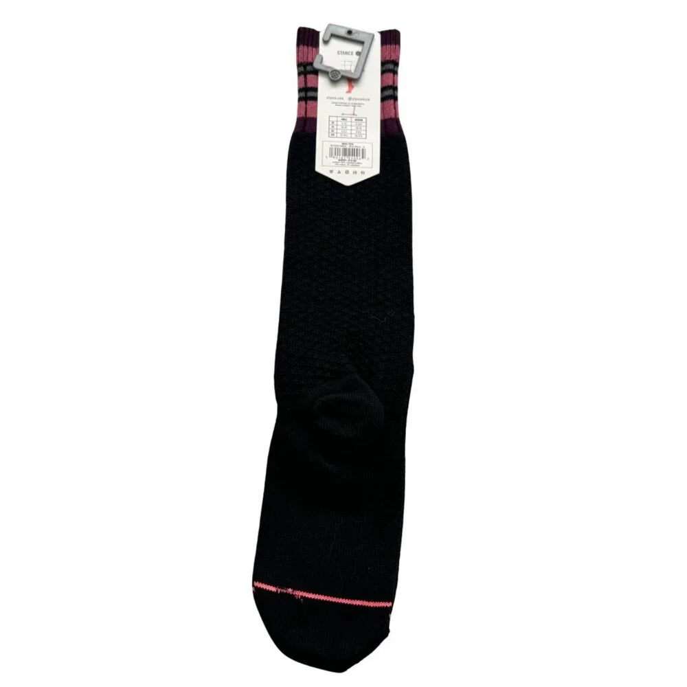 Stance‎ Molten Tall boot socks womens combed cotton black sz small new